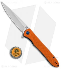 Artisan Cutlery Shark Liner Lock Knife Orange G-10 (4" Stonewash) 1707P-OE -Pocket Knife Shop Artisan Shark Orange G 10 Large D2 1707POE BHQ 85030 jr bottlecap