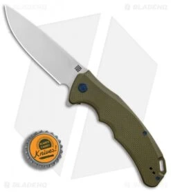 Artisan Cutlery Tradition Liner Lock Knife Green G-10 (3.8" Stonewash) -Pocket Knife Shop Artisan Tradition Green G10 D2 BHQ 84996 er bottlecap
