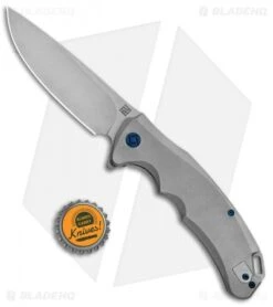 Artisan Cutlery Tradition Frame Lock Knife Bead Blast Titanium (3.8" Stonewash) -Pocket Knife Shop Artisan Tradition Grey Ti S35VN 1702G GY BHQ 84985 jr bottlecap