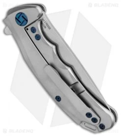 Artisan Cutlery Tradition Frame Lock Knife Bead Blast Titanium (3" Stonewash) -Pocket Knife Shop Artisan Tradition Mini Grey Ti S35VN 1702GS GY BHQ 84989 jr side