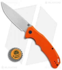 Artisan Cutlery Tradition Liner Lock Knife Orange G-10 (3.8" Stonewash) -Pocket Knife Shop Artisan Tradition Orange G10 D2 BHQ 84997 er bottlecap
