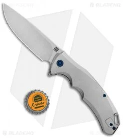 Artisan Cutlery Tradition Frame Lock Knife Titanium (3.8" Stonewash) -Pocket Knife Shop Artisan Tradition Satin Ti S35VN 1702G ST BHQ 84992 jr bottlecap