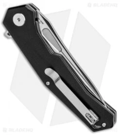 Artisan Cutlery Zumwalt Liner Lock Knife Smooth Black G-10 (3.8" Satin) -Pocket Knife Shop Artisan Zumwalt FL Smooth Black G 10 Satin ATZ1808PBKC BHQ 87222 jr side