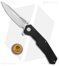 Artisan Cutlery Zumwalt Liner Lock Knife Textured Black G-10 (3.8" Satin) -Pocket Knife Shop Artisan Zumwalt FL Textured Black G 10 Satin ATZ1808PBKF BHQ 87122 jr bottlecap