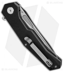 Artisan Cutlery Zumwalt Liner Lock Knife Textured Black G-10 (3.8" Satin) -Pocket Knife Shop Artisan Zumwalt FL Textured Black G 10 Satin ATZ1808PBKF BHQ 87122 jr side