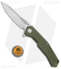 Artisan Cutlery Zumwalt Liner Lock Knife Textured Green G-10 (3.8" Satin) -Pocket Knife Shop Artisan Zumwalt FL Textured Green G 10 Satin ATZ1808PGNF BHQ 87224 jr bottlecap