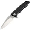 Artisan Predator Folding Knife Black G10 Handle D2 Plain Edge Stonewash Finish 1706PS-BKF