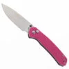 CJRB Pyrite J Folding Knife Pink G10 Handle AR-RPM9 Drop Point Plain Edge J1925-PNK