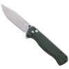 CJRB Chord Button Lock Folding Knife Green Micarta Handle AR-RPM9 Plain Edge Stonewash Finish J1927-MGN