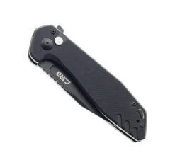 CJRB Riff Button Lock Folding Knife Black G10 Handle AR-RPM9 Drop Point Plain Black Blade J1928-BBK -Pocket Knife Shop CJRB 1928 BBK 01 29483.1683652987