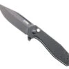 CJRB Riff Button Lock Folding Knife Black G10 Handle AR-RPM9 Drop Point Plain Black Blade J1928-BBK