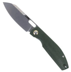 CJRB Ekko Liner Lock Folding Knife Green Micarta Handle AR-RPM9 Blade J1929-MGN
