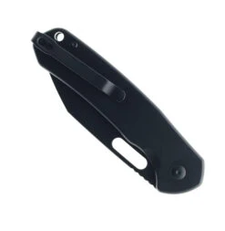 CJRB Pyrite Button Lock Folding Knife Black Steel Handle AR-RPM9 Wharncliffe Plain Black Blade J1925A-BST -Pocket Knife Shop CJRB 1929A BST 02 93656.1681828711