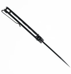 CJRB Pyrite Button Lock Folding Knife Black Steel Handle AR-RPM9 Wharncliffe Plain Black Blade J1925A-BST -Pocket Knife Shop CJRB 1929A BST 04 53954.1681828711