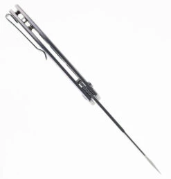 CJRB Ekko Button Lock Folding Knife Steel Handle AR-RPM9 Drop Point Plain Edge Stonewash Finish J1929B-ST -Pocket Knife Shop CJRB 1929B ST 03 55151.1681757251