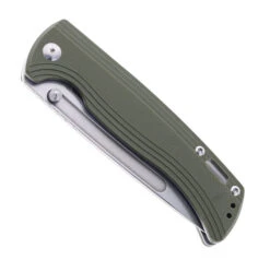 CJRB Resource J Folding Knife Green G10 Handle AR-RPM9 Drop Point Plain Edge Stonewash Finish J1932-GN -Pocket Knife Shop CJRB 1932 GRN 01 49886.1694708239