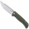 CJRB Resource J Folding Knife Green G10 Handle AR-RPM9 Drop Point Plain Edge Stonewash Finish J1932-GN