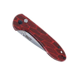 WMK Exclusive BUTTON Lock CJRB FELDSPAR Folding Knife Black/Red G10 GMascus Handle AR-RPM9 Stonewashed Plain Edge J1912-MFS -Pocket Knife Shop CJRB J1912 MFS 01 44459.1679942542