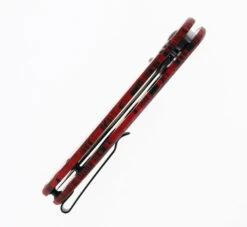 WMK Exclusive BUTTON Lock CJRB FELDSPAR Folding Knife Black/Red G10 GMascus Handle AR-RPM9 Stonewashed Plain Edge J1912-MFS -Pocket Knife Shop CJRB J1912 MFS 06 26586.1679942542