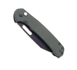 CJRB Pyrite Wharncliffe Folding Knife Green Micarta Handle AR-RPM9 Wharncliffe Plain Edge Black Finish J1925A-BMGN -Pocket Knife Shop CJRB J1925A BMGN 01 93595.1689263036