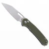 CJRB Pyrite Wharncliffe Folding Knife Green G10 Handle AR-RPM9 Wharncliffe Plain Edge Stonewash Finish J1925A-GN
