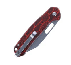 WMK Exclusive CJRB Pyrite Wharncliffe Folding Knife Black & Red Gmascus G10 Handle AR-RPM9 Wharncliffe Plain Edge Stonewash Finish J1925A-MFS -Pocket Knife Shop CJRB J1925A MFS 02 63289.1685545373