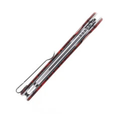 WMK Exclusive CJRB Pyrite Wharncliffe Folding Knife Black & Red Gmascus G10 Handle AR-RPM9 Wharncliffe Plain Edge Stonewash Finish J1925A-MFS -Pocket Knife Shop CJRB J1925A MFS 03 81886.1685545374