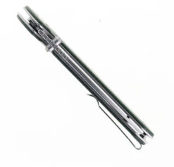 CJRB Large Pyrite Button Lock Folding Knife Green Micarta Handle AR-RPM9 Plain Edge Stonewash Finish J1925L-ODG -Pocket Knife Shop CJRB J1925L ODG 04 22382.1689262656