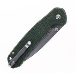 CJRB Large Pyrite Button Lock Folding Knife Green Micarta Handle AR-RPM9 Plain Edge Stonewash Finish J1925L-ODG -Pocket Knife Shop CJRB J1925L ODG 05 26572.1689262656