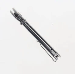 CJRB Large Pyrite Button Lock Folding Knife Stainless Steel Handle AR-RPM9 Plain Edge Stonewash Finish J1925L-ST -Pocket Knife Shop CJRB J1925L ST 02 87036.1689262715