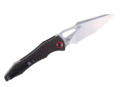 WMK Exclusive Artisan Cutlery Great White Folding Knife Black & Red Carbon Fiber Satin Blade 1841P-BRC -Pocket Knife Shop Great White 10 25017.1650393808