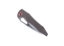 WMK Exclusive Artisan Cutlery Great White Folding Knife Black & Red Carbon Fiber Satin Blade 1841P-BRC -Pocket Knife Shop Great White 11 96055.1650393808