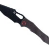 WMK Exclusive Artisan Cutlery Great White Folding Knife Black & Red Carbon Fiber DLC Blade 1841P-BBRC