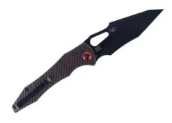 WMK Exclusive Artisan Cutlery Great White Folding Knife Black & Red Carbon Fiber DLC Blade 1841P-BBRC -Pocket Knife Shop Great White 18 45176.1651077575