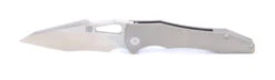 Artisan Cutlery Great White Folding Knife Titanium Handle S35VN Tanto 1841G-GY