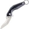 Artisan Cutlery Cobra Folding Knife Black/White G10 Handle D2 Plain Edge Satin Finish ATZ-1811P-BGC