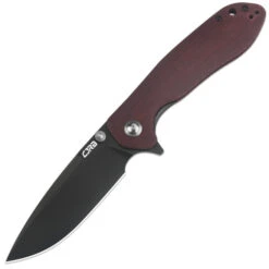 CJRB SCORIA FOLDING KNIFE AR-RPM9 STEEL BLACK BLADE MICARTA HANDLE J1920-BDRC