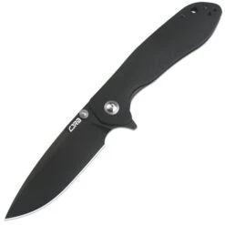 CJRB SCORIA FOLDING KNIFE AR-RPM9 BLACK PVD COATED BLADE BLACK G10 HANDLE J1920-BBK