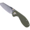 CJRB More Maileah Folding Knife Green G10 Handle AR-RPM9 Plain Edge Stonewash Finish J1918L-GN