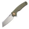 CJRB Crag Folder Pocket Knife Green G10 Handle Plain D2 Blade J1904-GNF