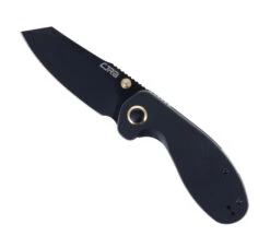CJRB More Maileah Folding Knife Black G10 Handle AR-RPM9 Plain Black Blade J1918L-BBK