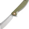 Artisan Cutlery Tomahawk Linerlock Knife Green G10 Handle Plain D2 Edge 1815P-GNF